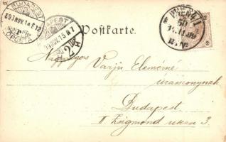 1899 Vienna, Wien; Kronprinz Rudolf-Brücke / bridge (EK)