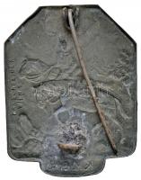 Osztrák-Magyar Monarchia ~1915. "Lovas Géppuskás Osztag" cink sapkajelvény  "BR. SCHN...