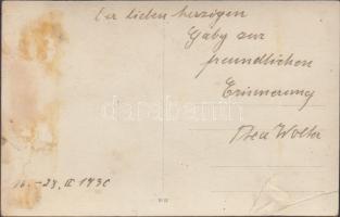 Thea Wolter, female comedian, signature on the backside (EK)