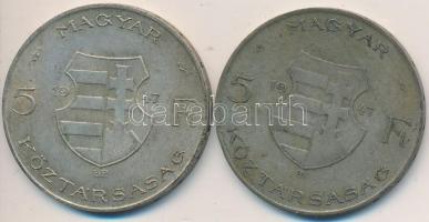 1947. 5Ft "Kossuth" (2x) T:3
