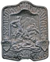 Osztrák-Magyar Monarchia 1915. "Szurmay Hadcsoport Uzsok 1915" cink sapkajelvény (41x33mm) T:2 Austro-Hungarian Monarchy 1915. "Korps Szurmay 1915" zinc cap badge (41x33mm) C:XF