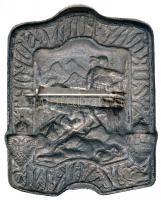 Osztrák-Magyar Monarchia 1915. "Szurmay Hadcsoport Uzsok 1915" cink sapkajelvény (41x33mm)...