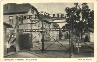 Auschwitz-Birkenau, Oswiecim-Brzezinka; concentration camp, main gate to the camp (EK)