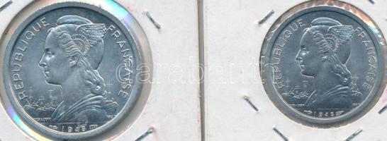Franciaország/Réunion 1948. 1Fr + 2Fr T:1
France/Réunion 1948. 1 Franc + 2 Francs C:UNC 
Krause KM#6...
