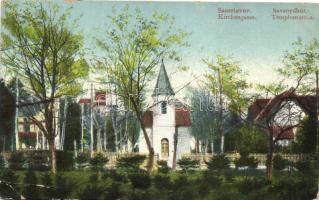 Savanyúkút, Sauerbrunn; Templom utca / street, church (kis szakadás / small tear)