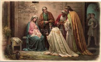 Christmas, birth of Jesus, Biblical Magi litho