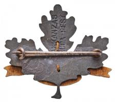 Osztrák-Magyar Monarchia ~1915. "23. Honvéd Gyalogezred" zománcozott bronz és cink sapkaje...