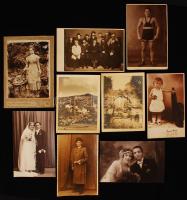 cca 1900-1940 Nagy fotótétel: kb 80 db városképes és egyéb fotó