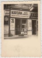 cca 1930 Kardán autó szaküzlet fotója 6x9 cm