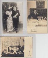 1937 3 db érdekes fotólap a csepeli Bäumler műteremből. Csepeli Hírlap c. újság