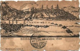 Budapest, Buda Pestről szemlélve anno 1650 (fa)