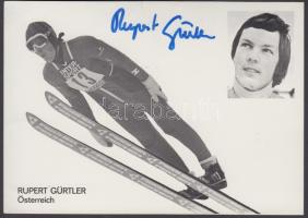 Rupert Gürtler osztrák síugró aláírt fotója / Austrian skier autograph signed photo