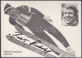 Reinhold Bachler osztrák síugró aláírt fotója / Austrian skier autograph signed photo