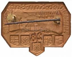 Osztrák-Magyar Monarchia ~1915. "8. Hegyi Tüzérezred 2. Ütege" bronzírozott tombak sapkaje...