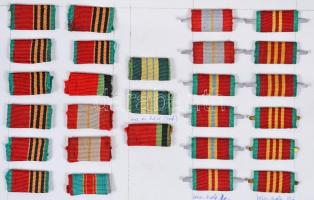 Szovjetunió 1945-1965. 41db eredeti szalagsáv és 2db mellszalag kartonlapra kasírozva
Soviet Union 1...