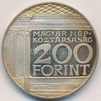 1977. 200Ft Ag "Nemzeti Múzeum" dísztokban T:PP  Adamo EM55