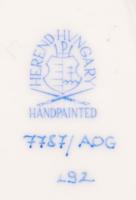 Herendi Apponyi mintás tálkák (2db), kézzel festett, jelzett, hibátlan, 10,5×6 cm