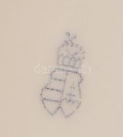 Herendi virág mintás fogpiszkáló tartó, kézzel festett, jelzett (koronás), hibátlan, m:5,5 cm