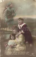 French soldier, family (Rb)