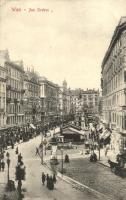 Vienna, Wien; Am Graben, cafe, monument, shops (EK)