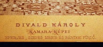 id. Sándy Gyula (1827-1894) festőművész és felesége Jánosdeák Paulina Divald Károly fotóján 11x16 cm