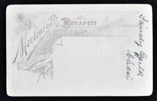 cca 1886 Sándy Gyula (1868-1953) építészmérnök, műegyetemi tanár gyermekkori fotója 7x11 cm