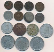 Ausztria 1870. 20Kr Ag + 14db vegyes fémpénz T:vegyes
Austria 1870. 20 Kreuzer Ag  + 14pcs of differ...