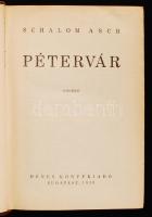 Asch, Schalom: Özönvíz trilógia: Pétervár - Varsó - Moszkva. Bp., 1938, Dénes Könyvkiadó. Egészbőr k...