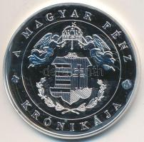 DN "A magyar pénz krónikája - Sissy és Ferenc József esküvője" Ag emlékérem (20g/0.999/38,61mm) T:PP