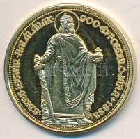 DN "Magyar aranypénzek utánveretben - Szent István jubileumi 100 pengő" aranyozott Ag emlé...