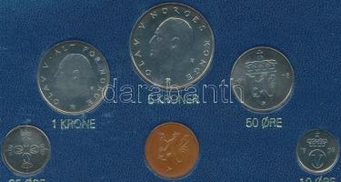 Norvégia 1978. 5o-5K 6klf darab szettben, eredeti plasztiktokban T:BU
Norway 1978. 5 Ore - 5 Kroner ...