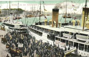 Szczecin, Stettin; steamship, departure place (EK)