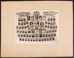 1940 Magyar Királyi Rendőrség budapesti Rendőri Őrségének altisztképző tanfolyamán végzettek csoport...