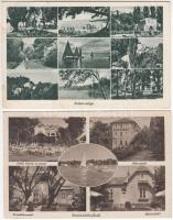 2 db RÉGI magyar városképes lap; Balatonaliga, Balatonlelle / 2 old Hungarian town-view postcards; Balatonaliga, Balatonlelle