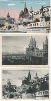Budapest I. Halászbástya - 3 db régi képeslap / 3 old postcards