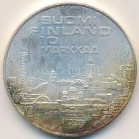 Finnország 1971. 10M Ag "10. Európai Atlétikai Bajnokság" T:BU Tanúsítvánnyal Finland 1971. 10 Markkaa Ag "10th European Athletic Championships" C:BU With certificate Krause KM# 52