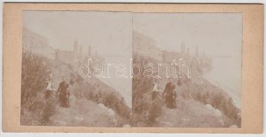 1909 Rab szigete (Arbe) sztereofotó / Stereo photo of island Rab