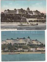 Budapest I. Budai vár - 2 db régi képeslap / 2 old postcards
