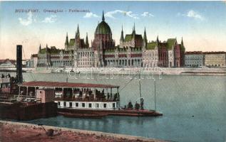 Budapest V. Országház, gőzhajó (Rb)