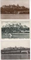 Budapest I. Budai vár - 7 db régi képeslap / 7 old postcards