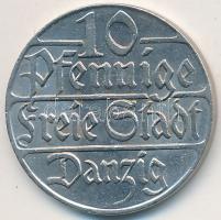 Német Államok/Frei Stadt Danzig 1923. 10pf T:2 German States/Frei Stad Danzig 1923. 10 Pfennig C:XF Krause KM#143