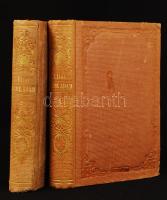 George Eliot: Bede Ádám. I-II. köt. Pest, 1861-62, Kisfaludy Társaság. Aranyozott gerinccel, vászon keménykötésben, helyenként kicsit foltos, a borítón helyenként kopásokkal, egyébként jó állapotban.