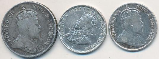 Ceylon 1910-1914. 10c Ag (2x) + 25c Ag T:2-,3
Ceylon 1910-1914. 10 Cents Ag (2x) + 25 Cents Ag C:VF,...