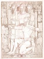 Kass János (1927-2010): Képek az Ótestamentumból, teljes mappa - 10 lap (Európa, 1985.)
10 db-os réz...