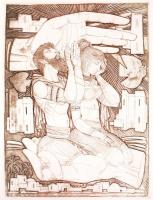 Kass János (1927-2010): Képek az Ótestamentumból, teljes mappa - 10 lap (Európa, 1985.)
10 db-os réz...