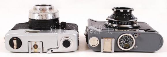 2db fényképezőgép: Beier Beirette és Lomo Smena 8, mindkettő eredeti tokkal, javításra szorulnak / 
...