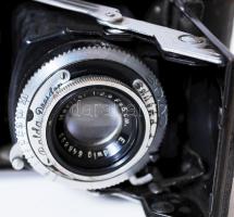 cca 1935 Balda Baldina harmonikás fényképezőgép Ludwig Meritar 5cm/f2,9 objektívvel / 
Balda Baldina...