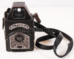 Cca 1950 Altissa fényképező gép, tok nélkül, 12×7 cm