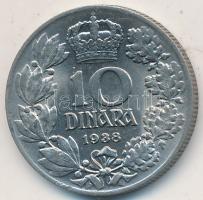 Jugoszlávia 1938. 10Dr "II. Péter" T:2 Yugoslavia 1938. 10 Dinara "Petar II" C:XF Krause KM#22