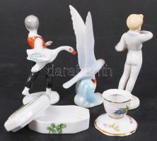 Hollóházi tétel, jelzettek, hibátlanok, összesen: 5 db